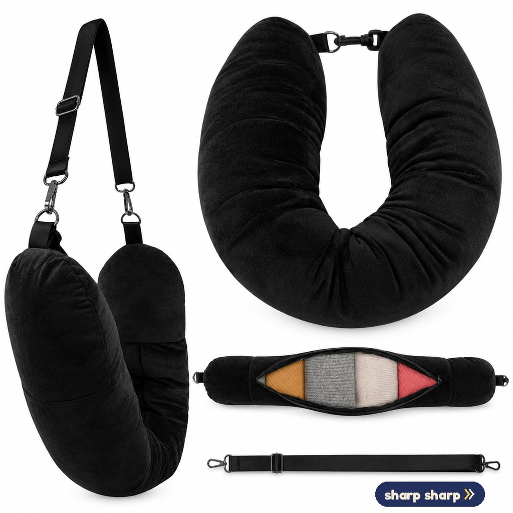 Sharp Sharp Pack Pillow – Stuffable Travel Neck Pillow