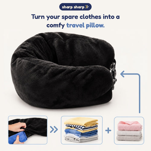 Sharp Sharp Pack Pillow – Stuffable Travel Neck Pillow